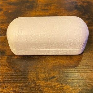 Oakley Sunglasses Case w/ Soft Pouch/Cover White Embossed Pattern